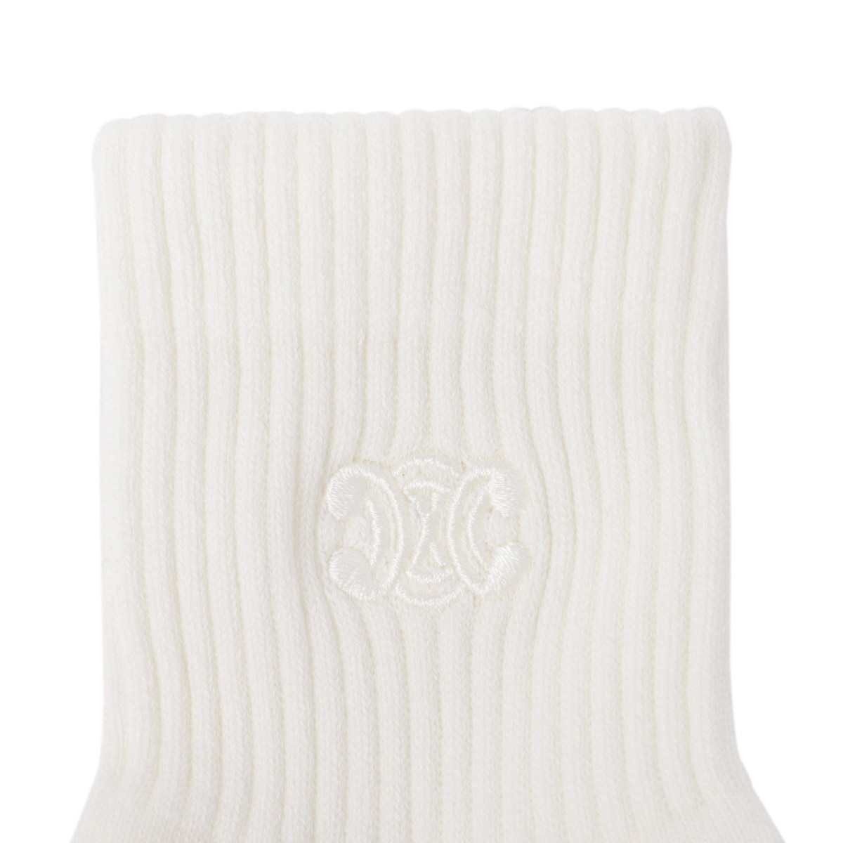 CELINE セリーヌ 靴下 トリオンフェロゴ ソックス 2AT6A814X アウトレット】CELINE セリーヌ 靴下/ソックス/CHAUSSETTES