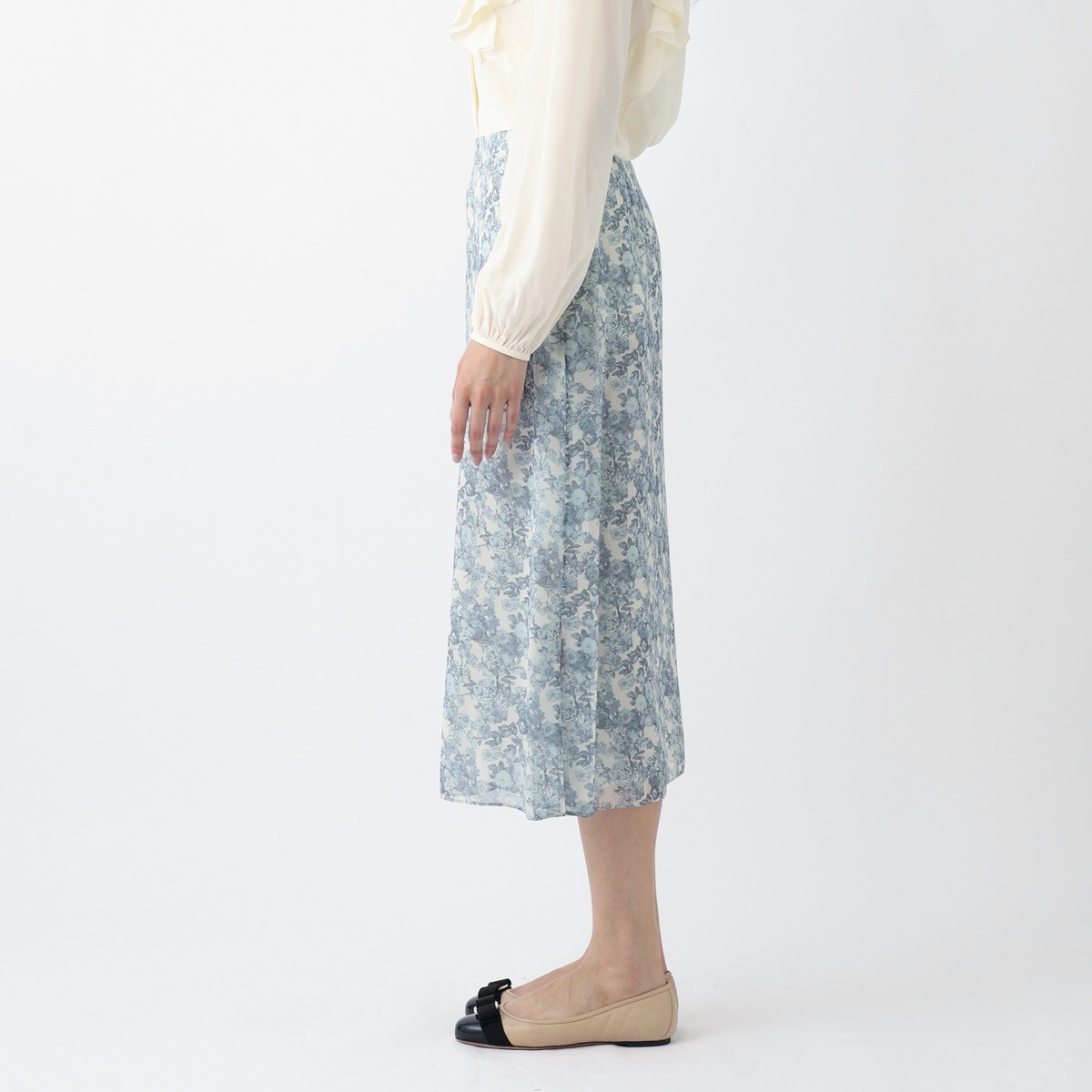 CELINE セリーヌ スカート/JUPE FENTES COTE BOUTONS TRIOMPHE