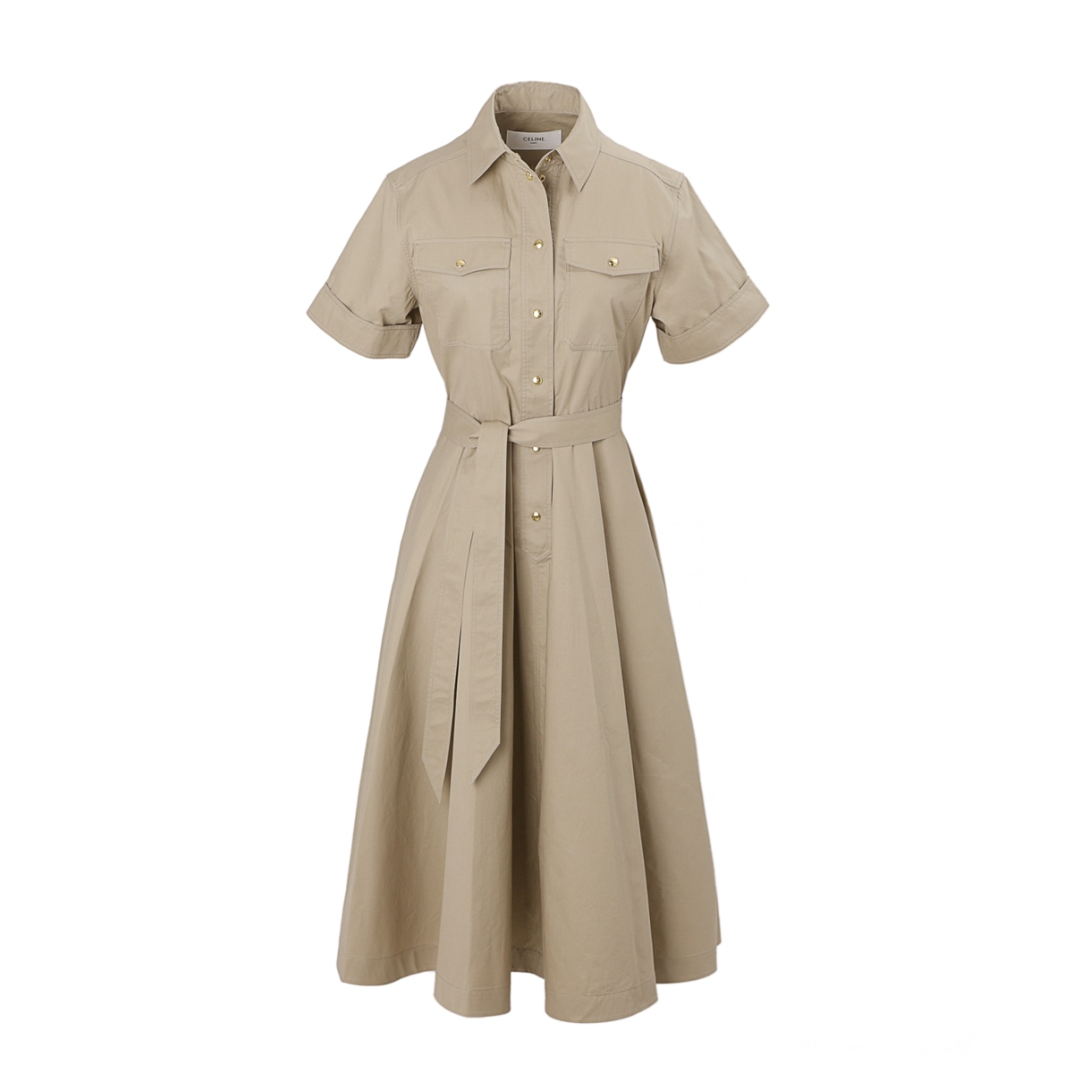 【アウトレット】CELINE セリーヌ ワンピース/サファリドレス/ROBE SAHARIENNE レディース