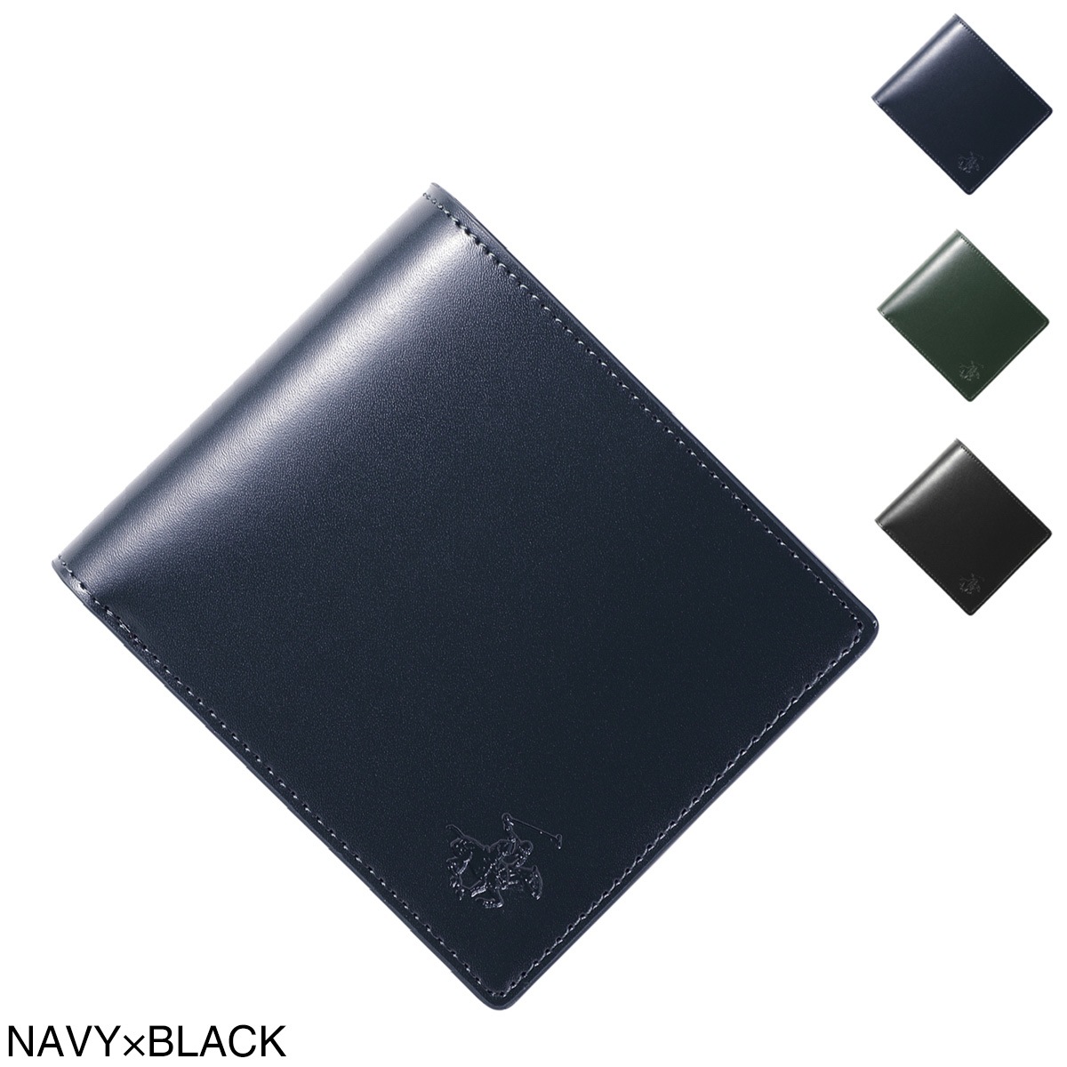 BEVERLY HILLS POLO CLUB ビバリーヒルズポロクラブ 2つ折り財布 小銭入れ付き メンズ