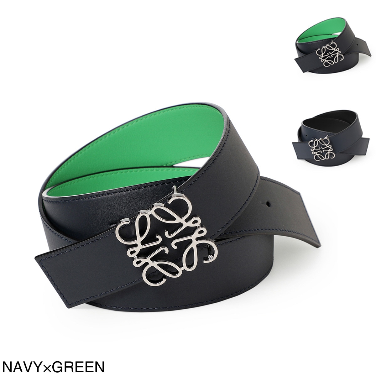 LOEWE ロエベ リバーシブルベルト/ANAGRAM メンズ