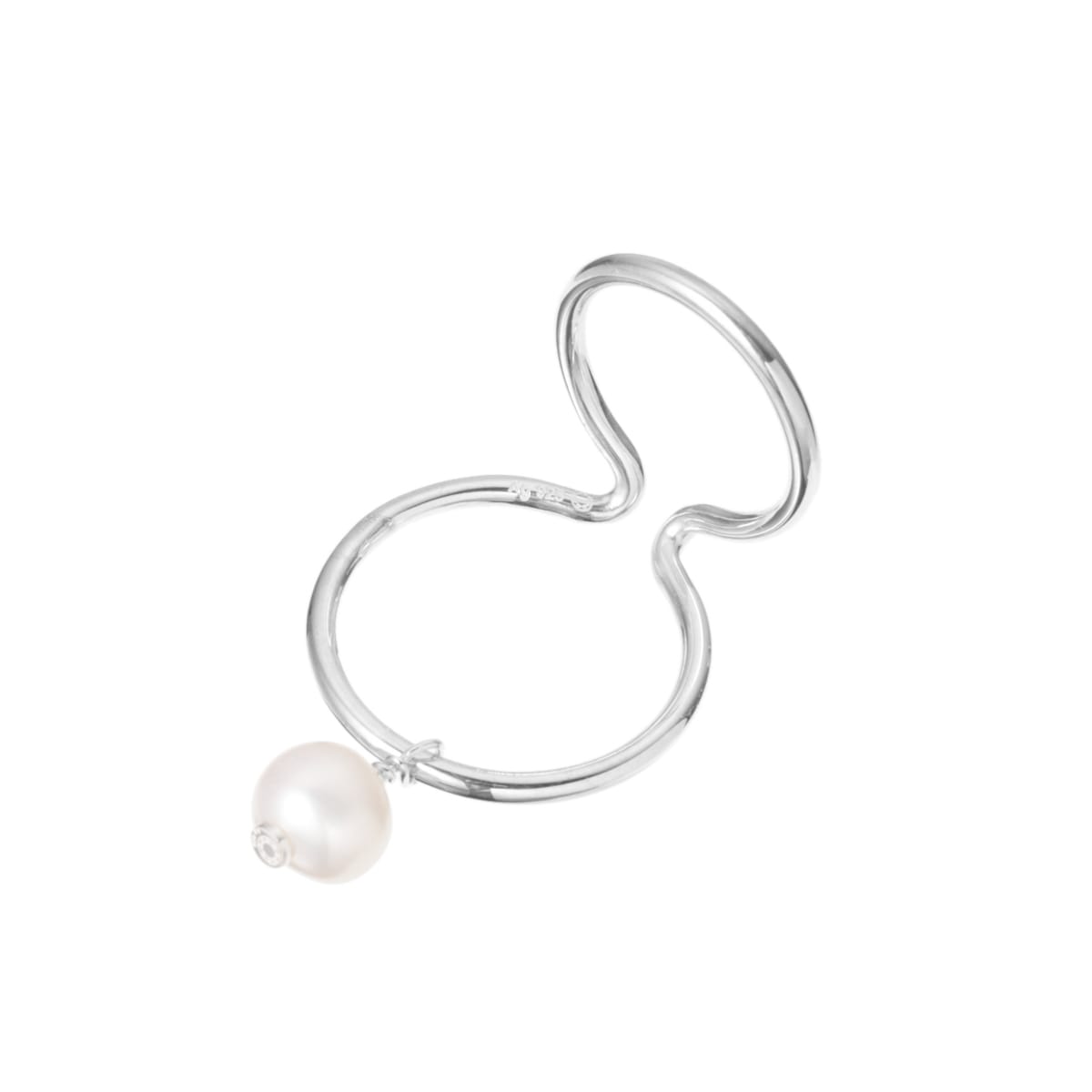 SASKIA DIEZ サスキアディツ イヤーカフ/WIRE BOLD PEARL EARCUFF DOUBLE レディース