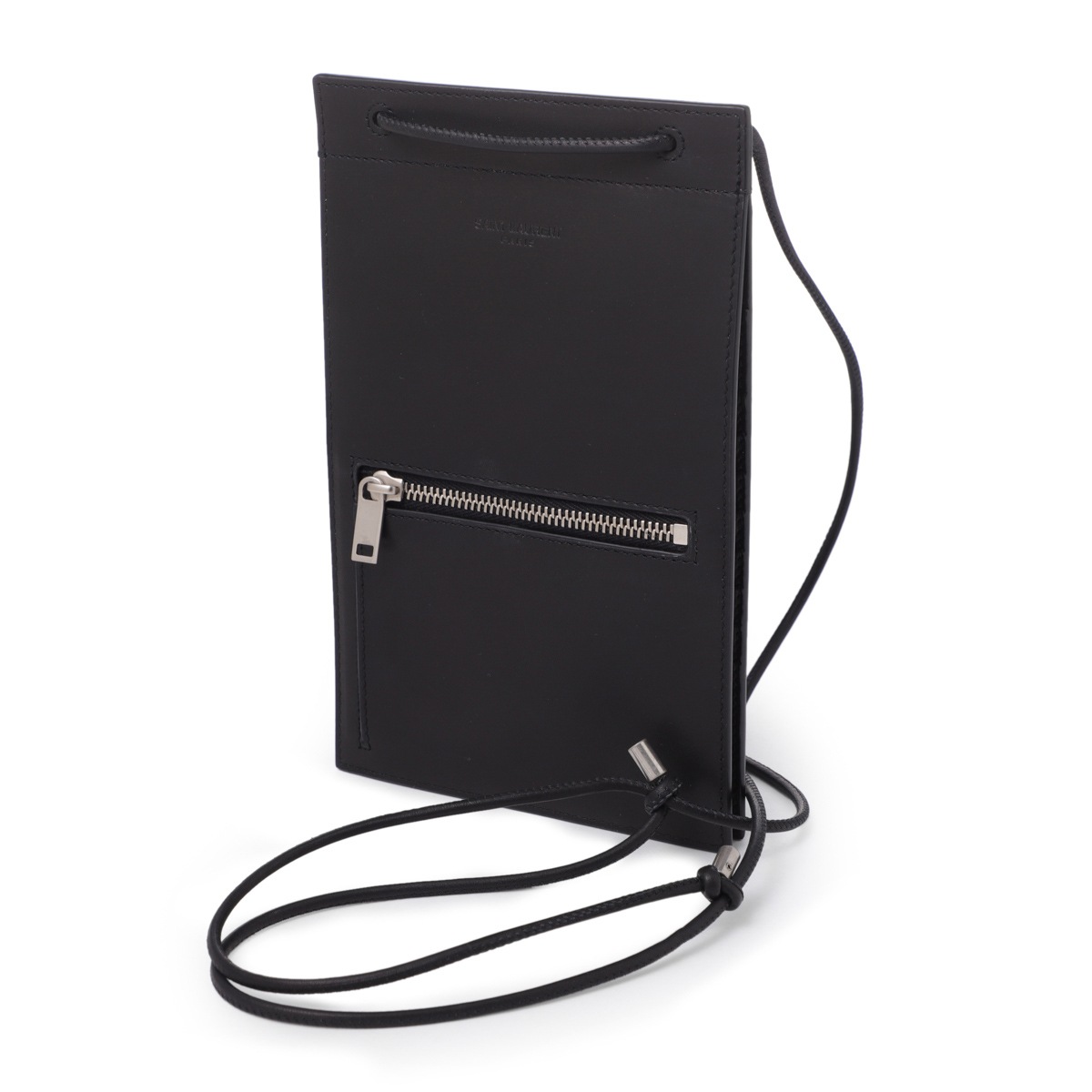 [あす着] サンローラン SAINT LAURENT ストラップ付き カードケース メンズ アウトレット】SAINT LAURENT サンローラン ストラップ付き カード