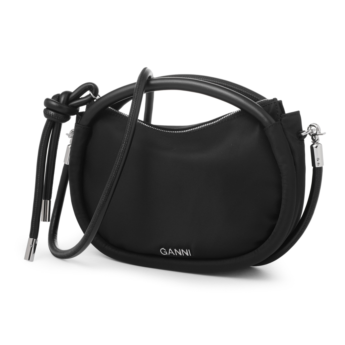 ぴのGANNI ミニノットバッグ 日本未発売のネイビー¥33000 GANNI/ガニー】 Knot Mini Flap Over（ショルダーバッグ）｜U by