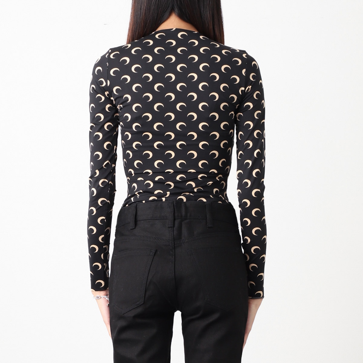 ⭕️ 本日最終値下げ⭕️MARINE SERRE セカンドスキン アウトレット】【ラスト1点】MARINE SERRE マリーン セル クルーネック