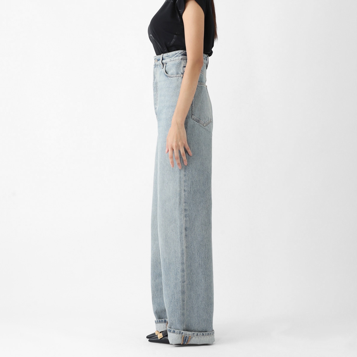 【アウトレット】LOEWE ロエベ ボタンフライジーンズ/BUSTIER HIGH WAISTED JEANS レディース