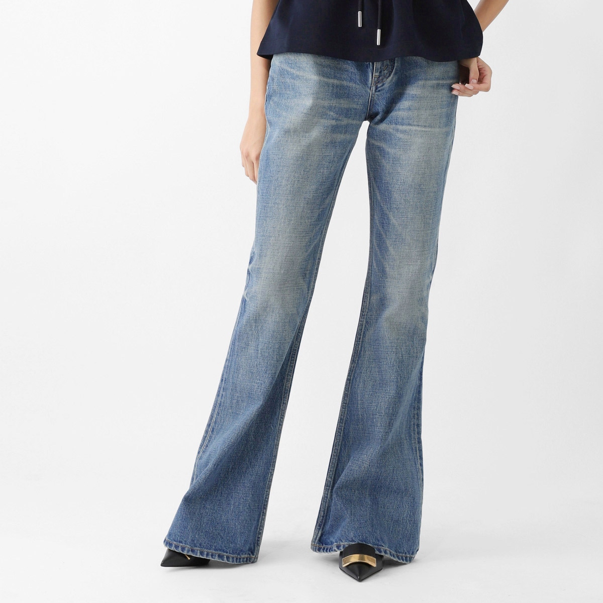 CELINE セリーヌ ジップフライジーンズ/フレアジーンズ/JEANS