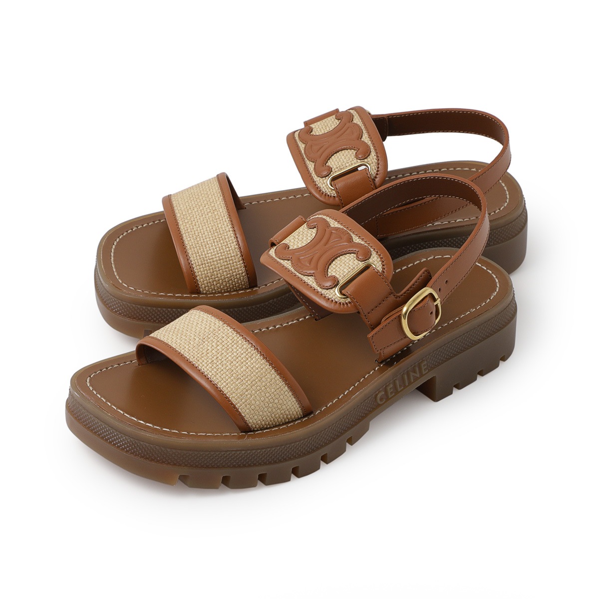 CELINE セリーヌ サンダル/CLEA TRIOMPHE SANDAL 40【大きいサイズあり】 レディース
