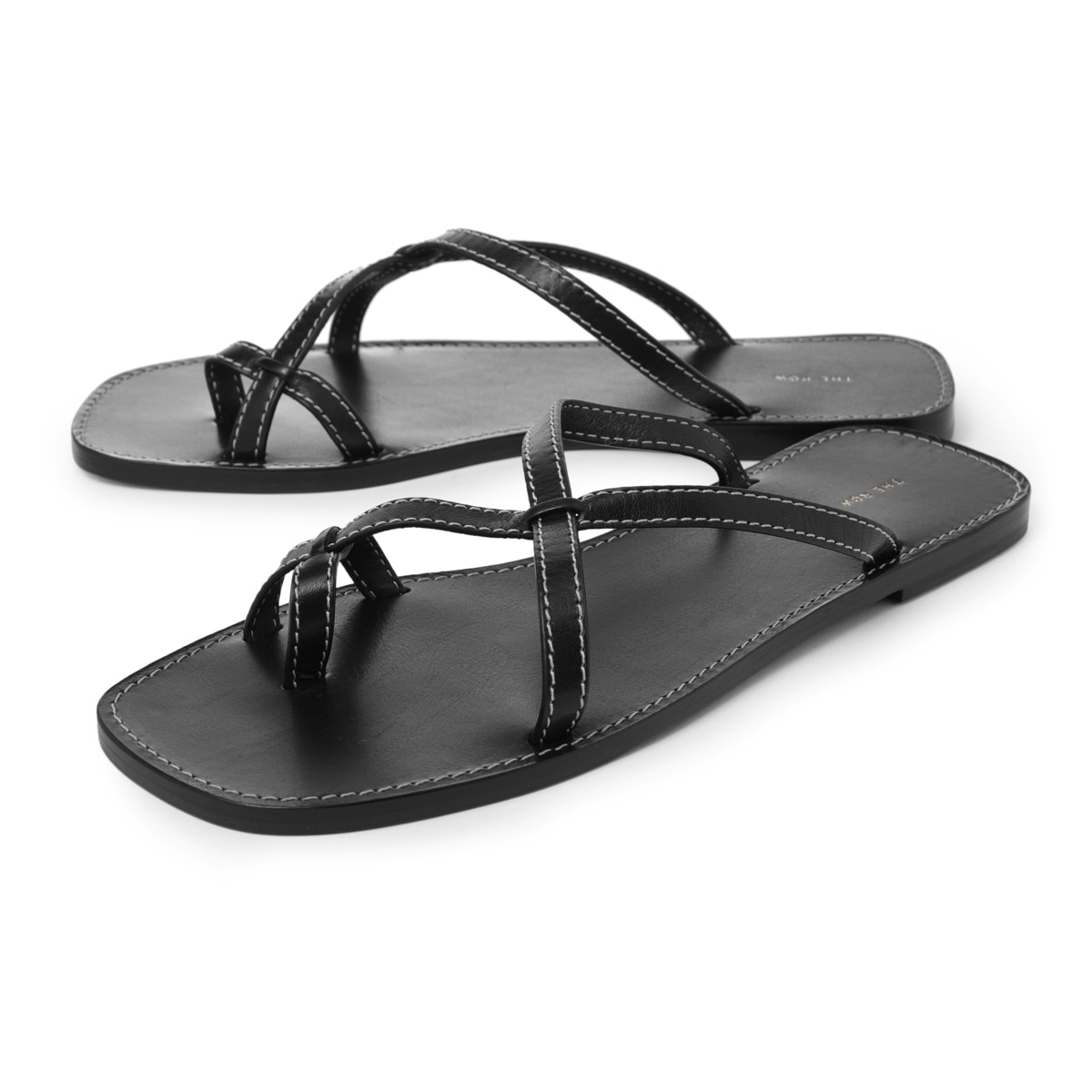 【送関込】The Row☆Link ブラック バッファロー レザーサンダル THE ROW ザ ロウ サンダル/LINK SANDAL【大きいサイズあり