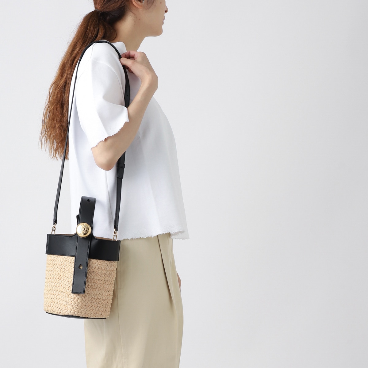 【アウトレット】LOEWE ロエベ バケットバッグ 3WAY/ショルダーバッグ/PEBBLE BUCKET MINI レディース