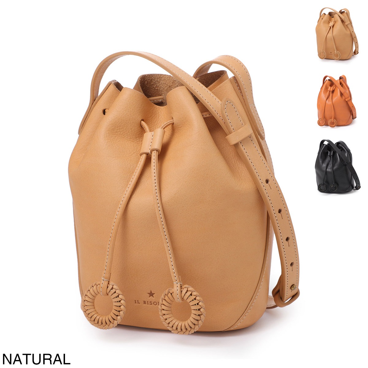 アウトレット】IL BISONTE イルビゾンテ バケットバッグ/ショルダー