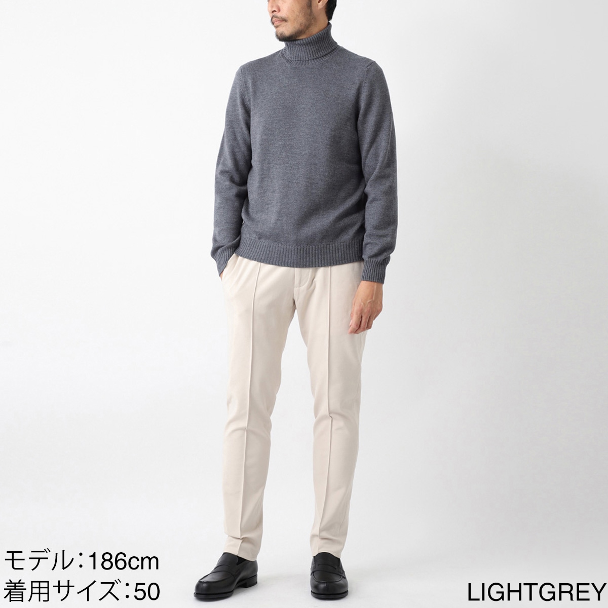 Gran Sasso グランサッソ タートルネックニット【大きいサイズ