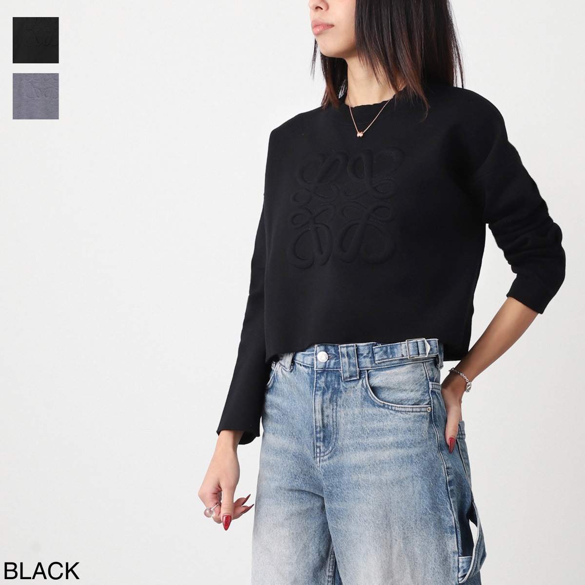 LOEWE ロエベ クルーネックニット/ANAGRAM SWEATER レディース