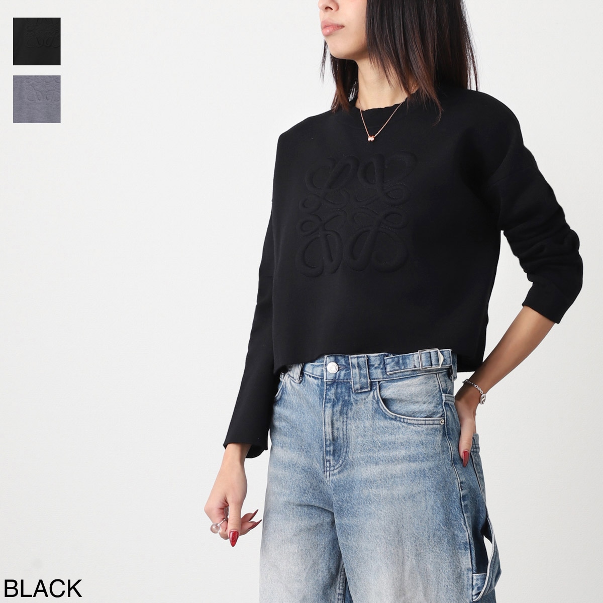LOEWE ロエベ クルーネックニット/ANAGRAM SWEATER レディース 
