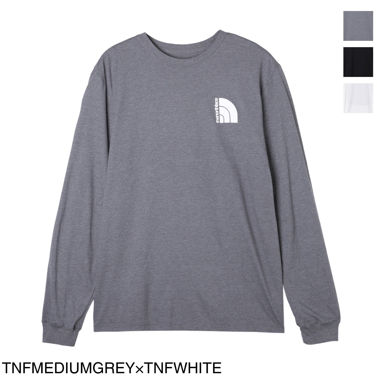 『ネコポス対応(1点まで)』【アウトレット】THE NORTH FACE ノースフェイス クルーネック 長袖Tシャツ/MENS L/S JUMBO HALF DOME TEE メンズ