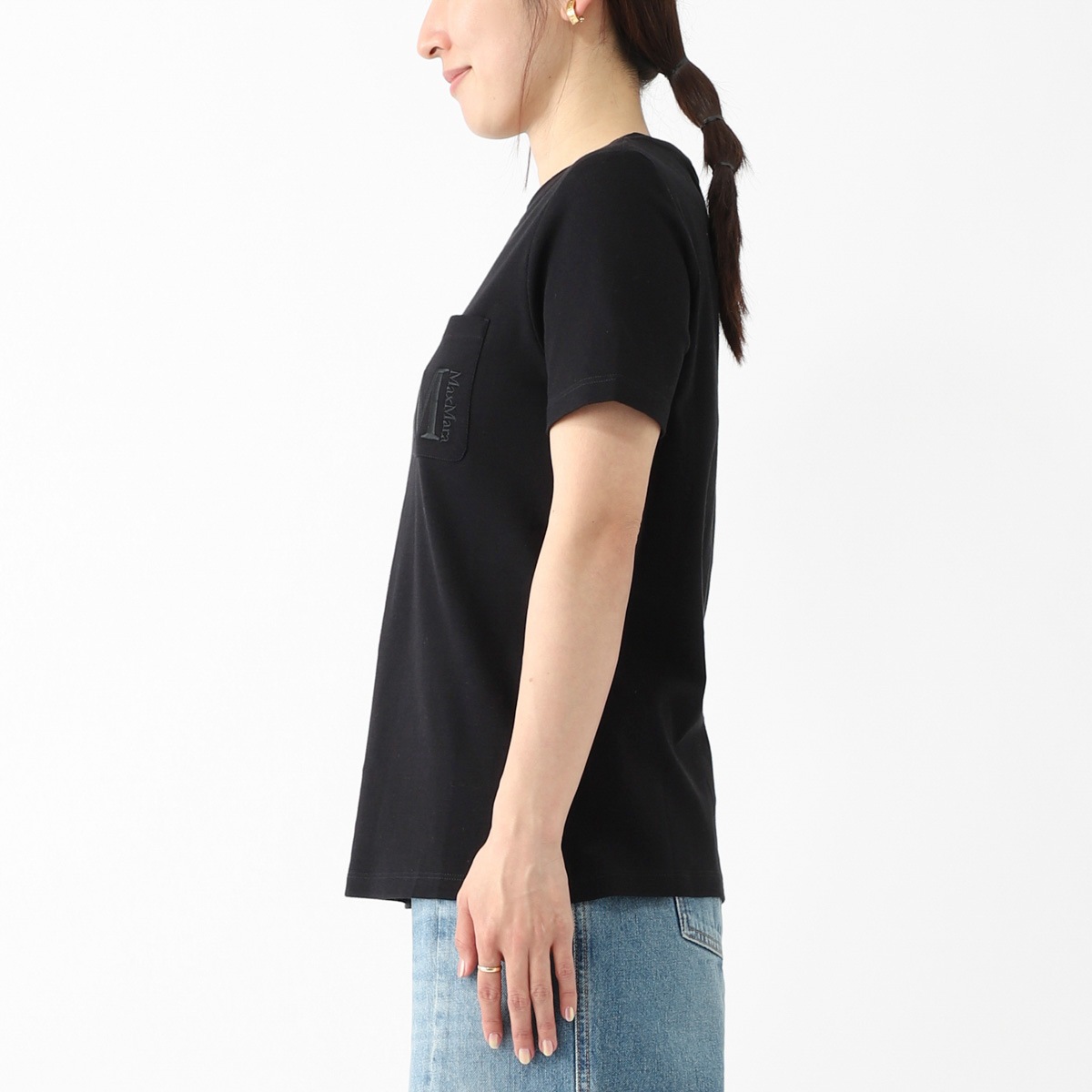 S Max Mara エスマックスマーラ クルーネックTシャツ/MADERA