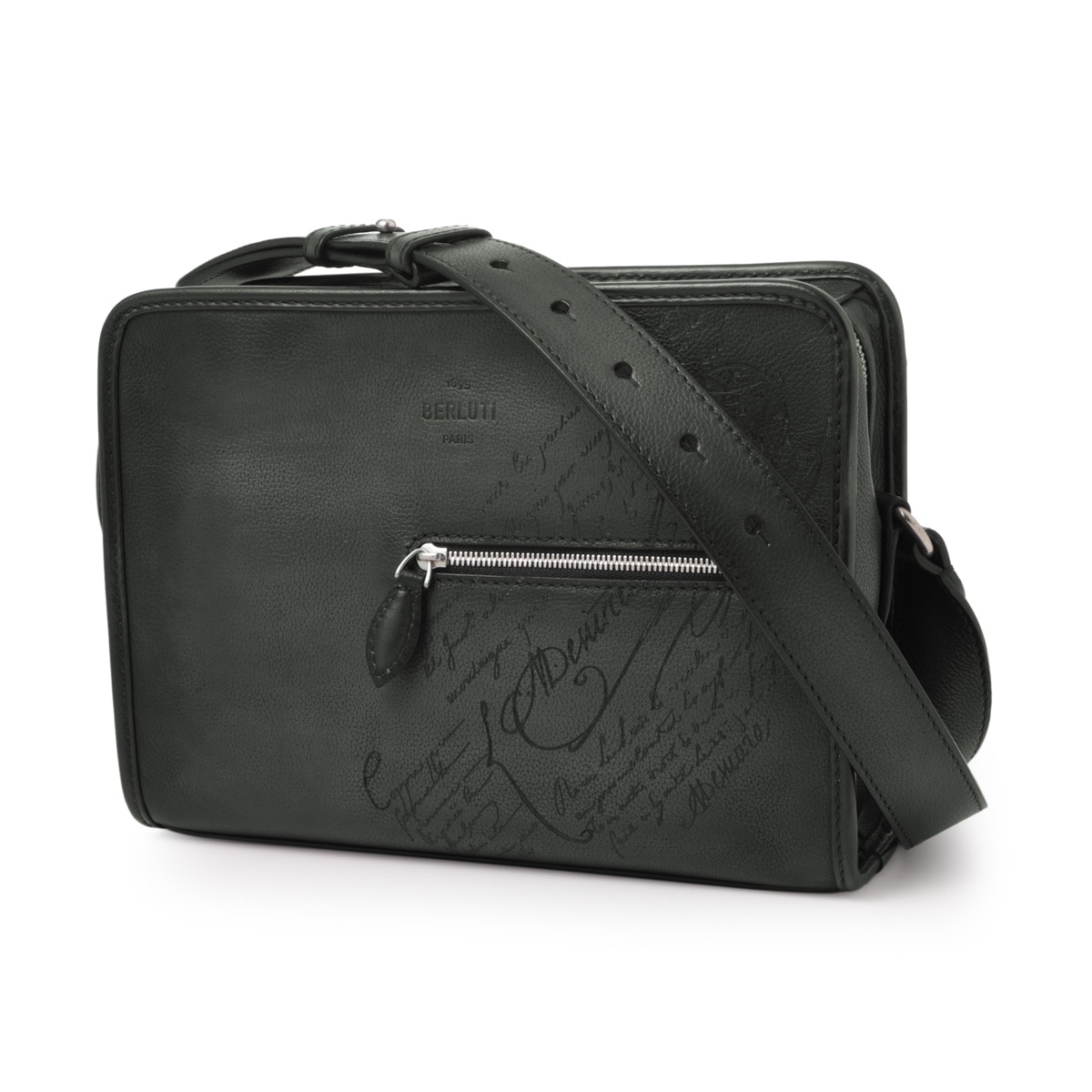 BERLUTI ベルルッティ ショルダーバッグ/メッセンジャーバッグ/JOURNALIER SCRITTO LEATHER MESSENGER メンズ