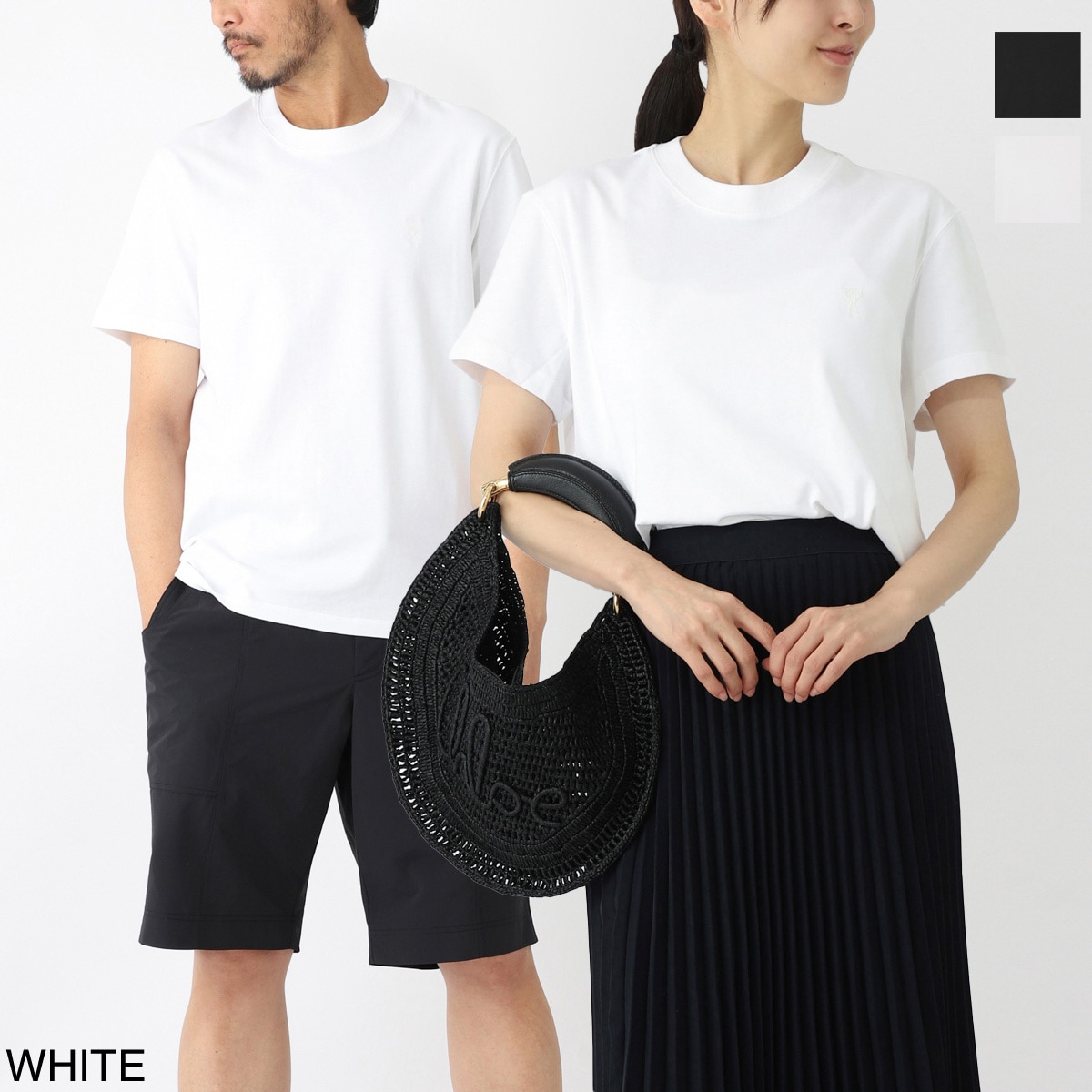 【アウトレット】AMI アミ クルーネックTシャツ/TONAL ADC T SHIRT メンズ