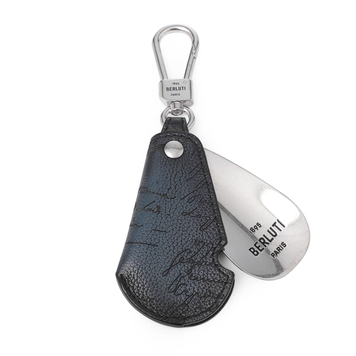 BERLUTI ベルルッティ キーリング/ROTATIVE SHOEHORN SCRITTO LEATHER KEY RING メンズ
