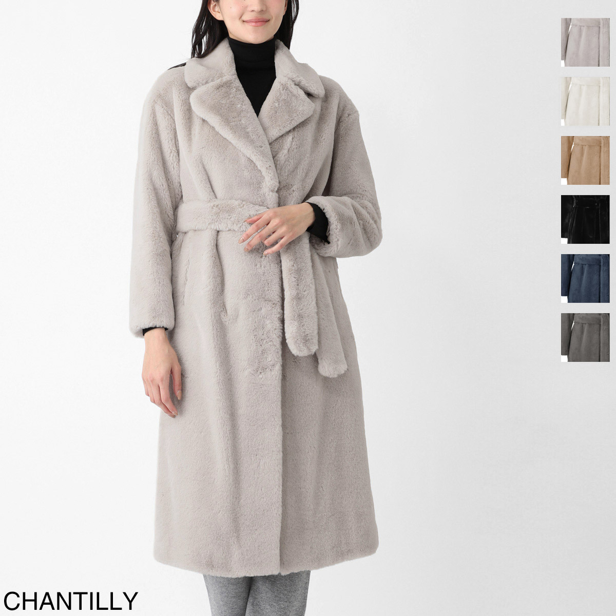 最上級　美品　HERNOヘルノ　カシミヤ混　ロングコート ベルト　42 XL HERNO（ヘルノ） ロングコート 大きいサイズあり レディース gc000461d