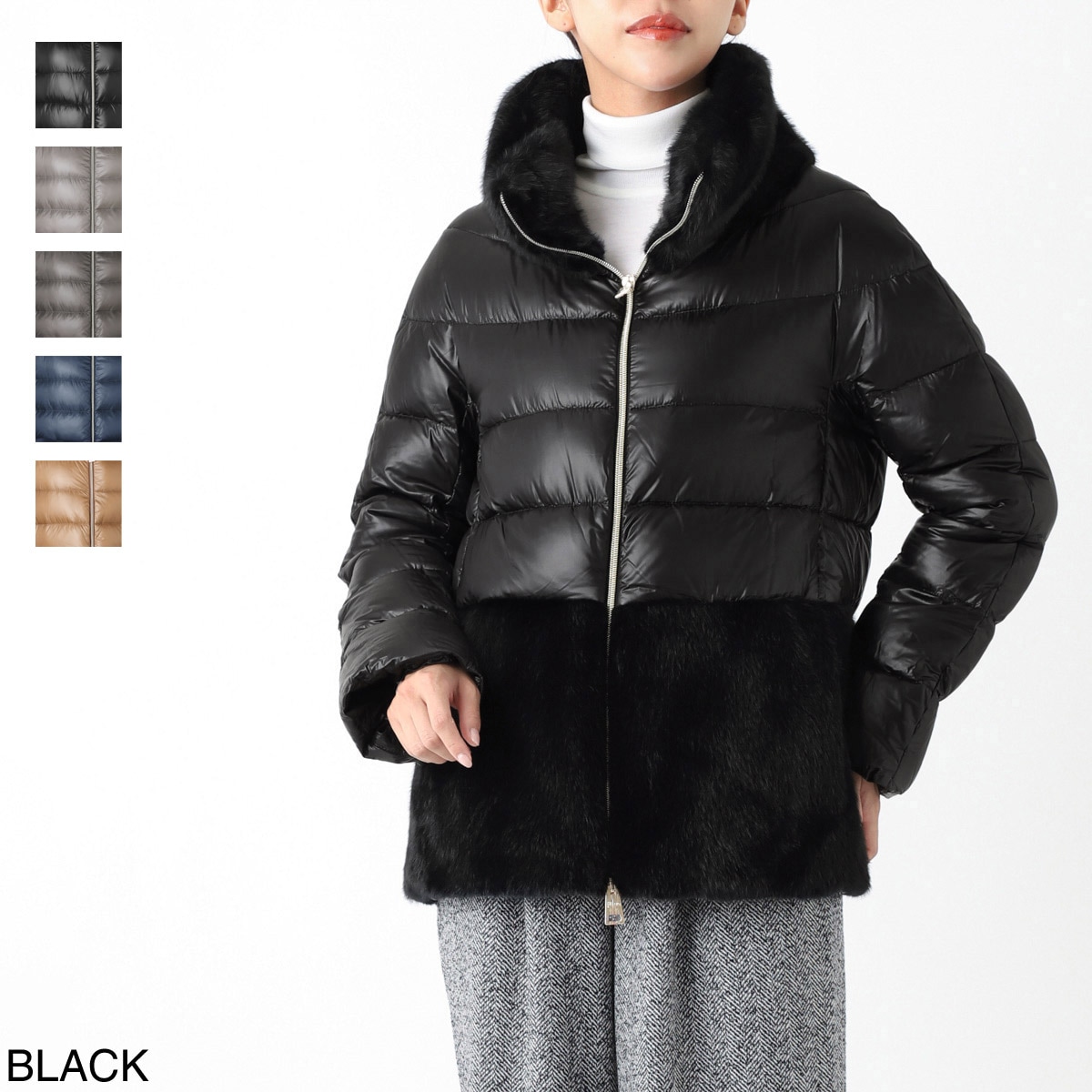 【極上美品】HERNO ヘルノ ダウンコート アイボリー40 HERNO ヘルノ ダウンコート PI001948D 12414Z レディース A