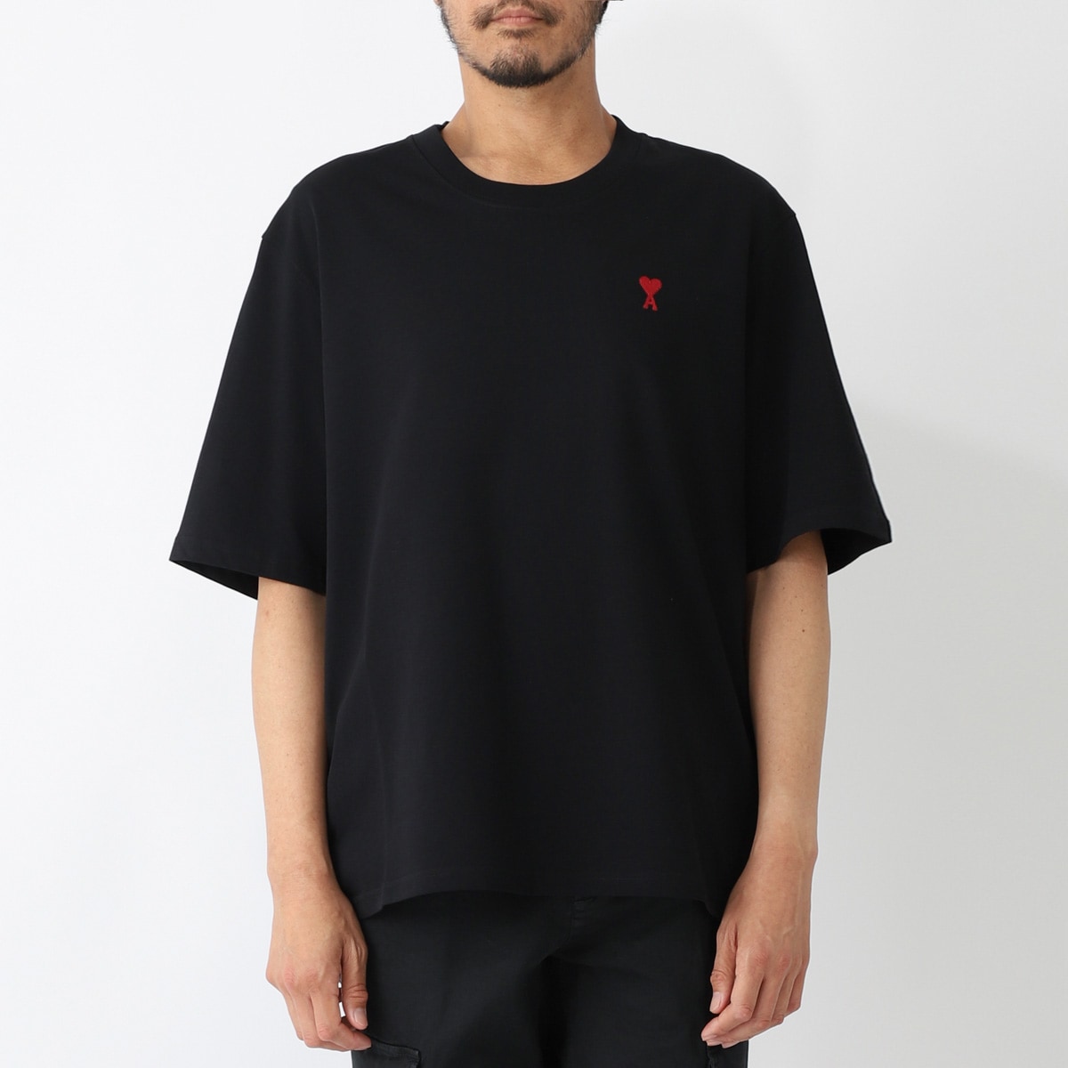 AMI アミ クルーネックTシャツ/RED AMI DE COEUR T-SHIRT