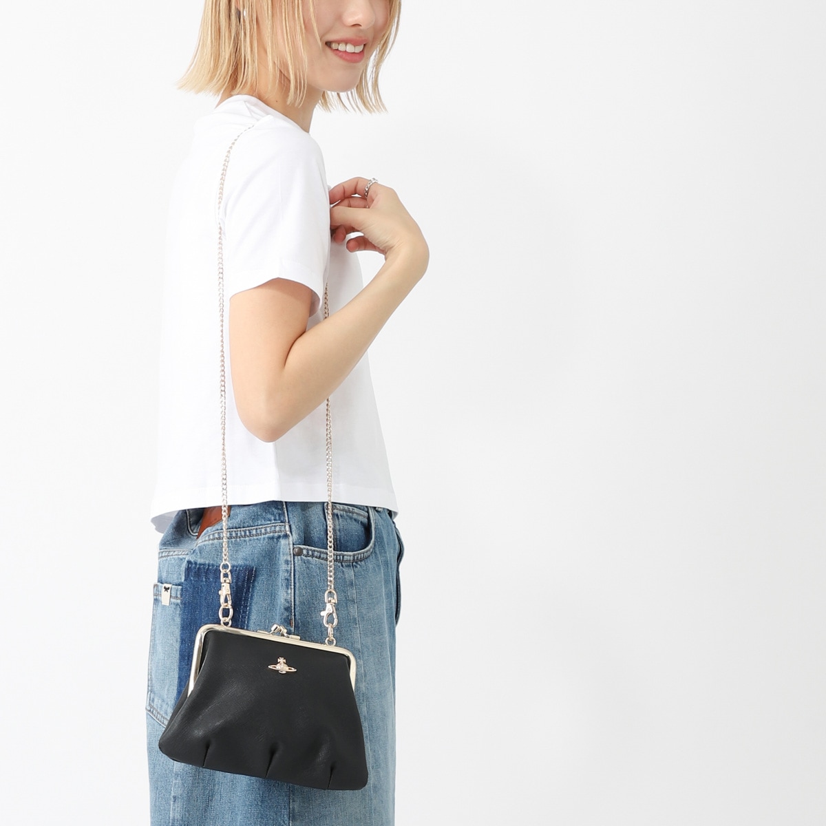 ヴィヴィアンウエストウッド　がま口Emmaショルダーバッグ Vivienne Westwood（ヴィヴィアンウエストウッド） 並行輸入品