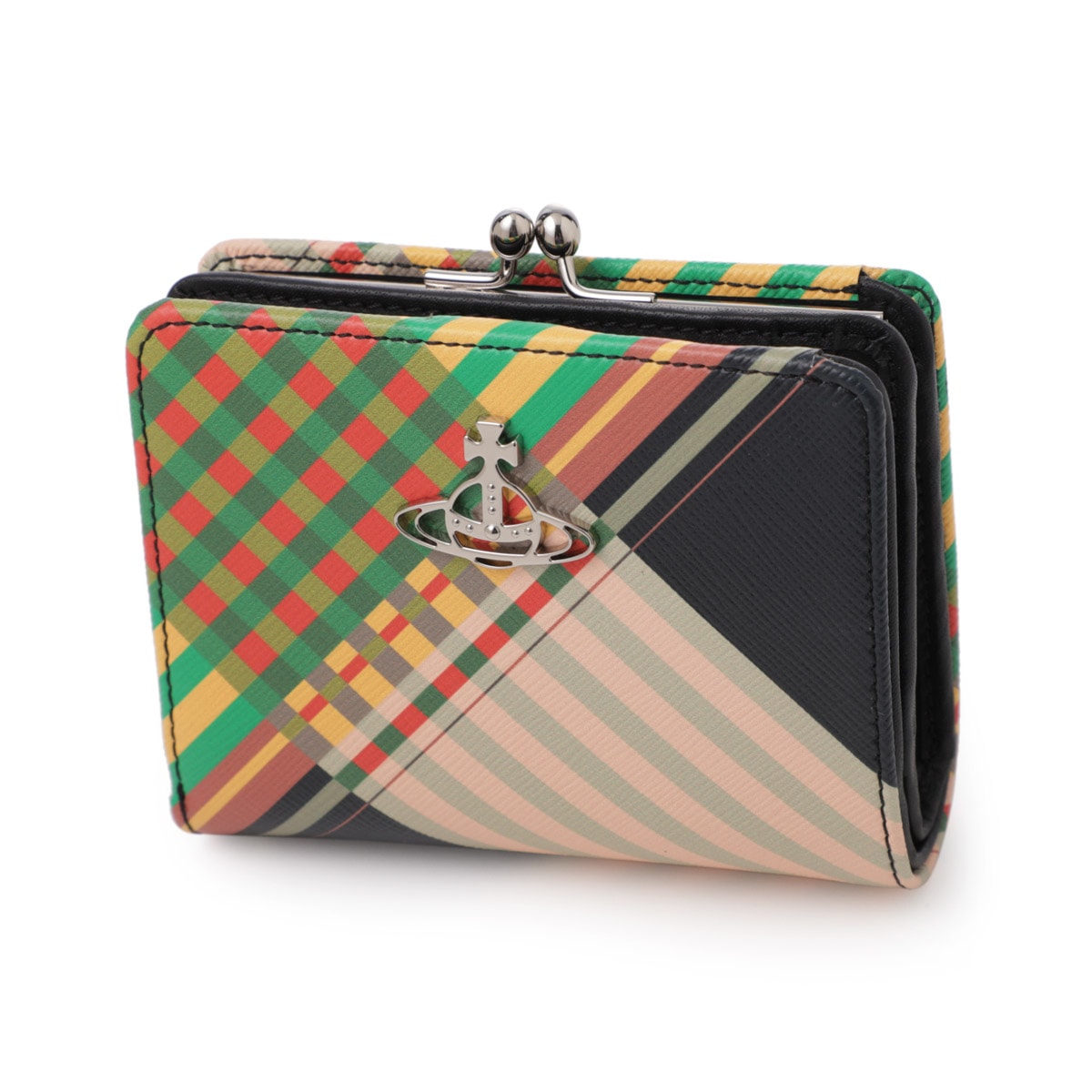 Vivienne Westwood ヴィヴィアンウエストウッド 2つ折り財布 小銭入れ付き/SAFF PRINT WALLET FR PKT レディース