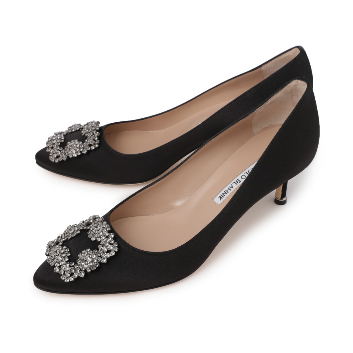 Manolo Blahnik マノロブラニク パンプス 38.5 MANOLO BLAHNIK（マノロブラニク） パンプス HANGISI FMC SATIN 070