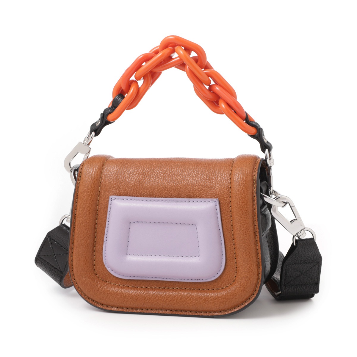 PIERRE HARDY ハンドバッグ 3WAY qv03z-tanorange PIERRE HARDY ピエールアルディ ハンドバッグ 3WAY/ミニバッグ