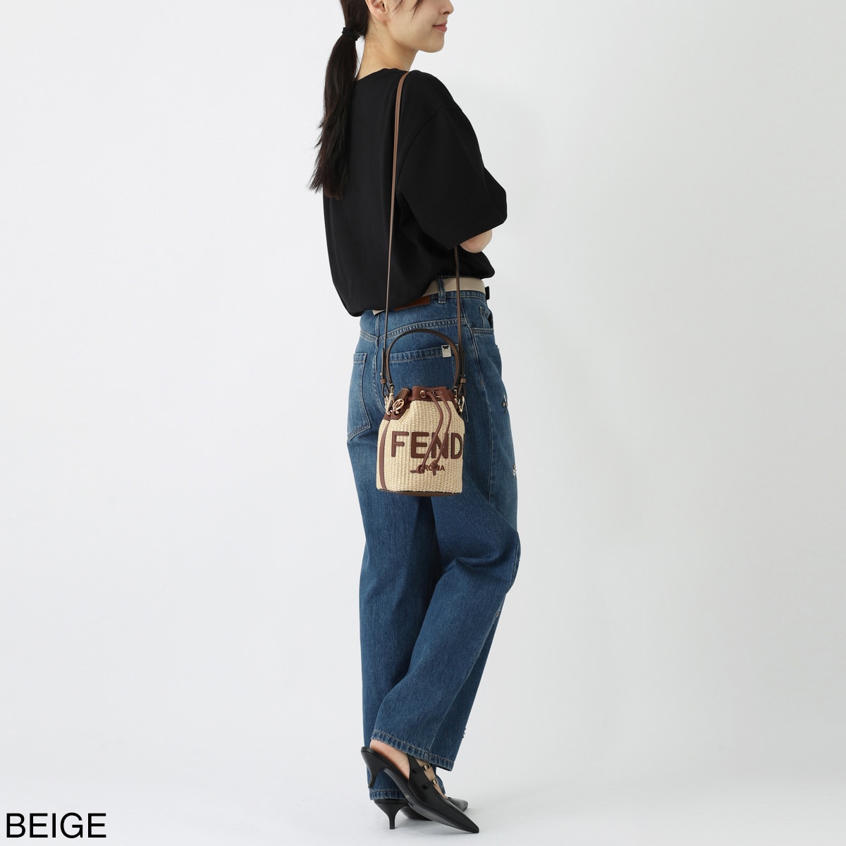 FENDI フェンディ バケットバッグ 2WAY/ショルダーバッグ/MINI MON TRESOR レディース