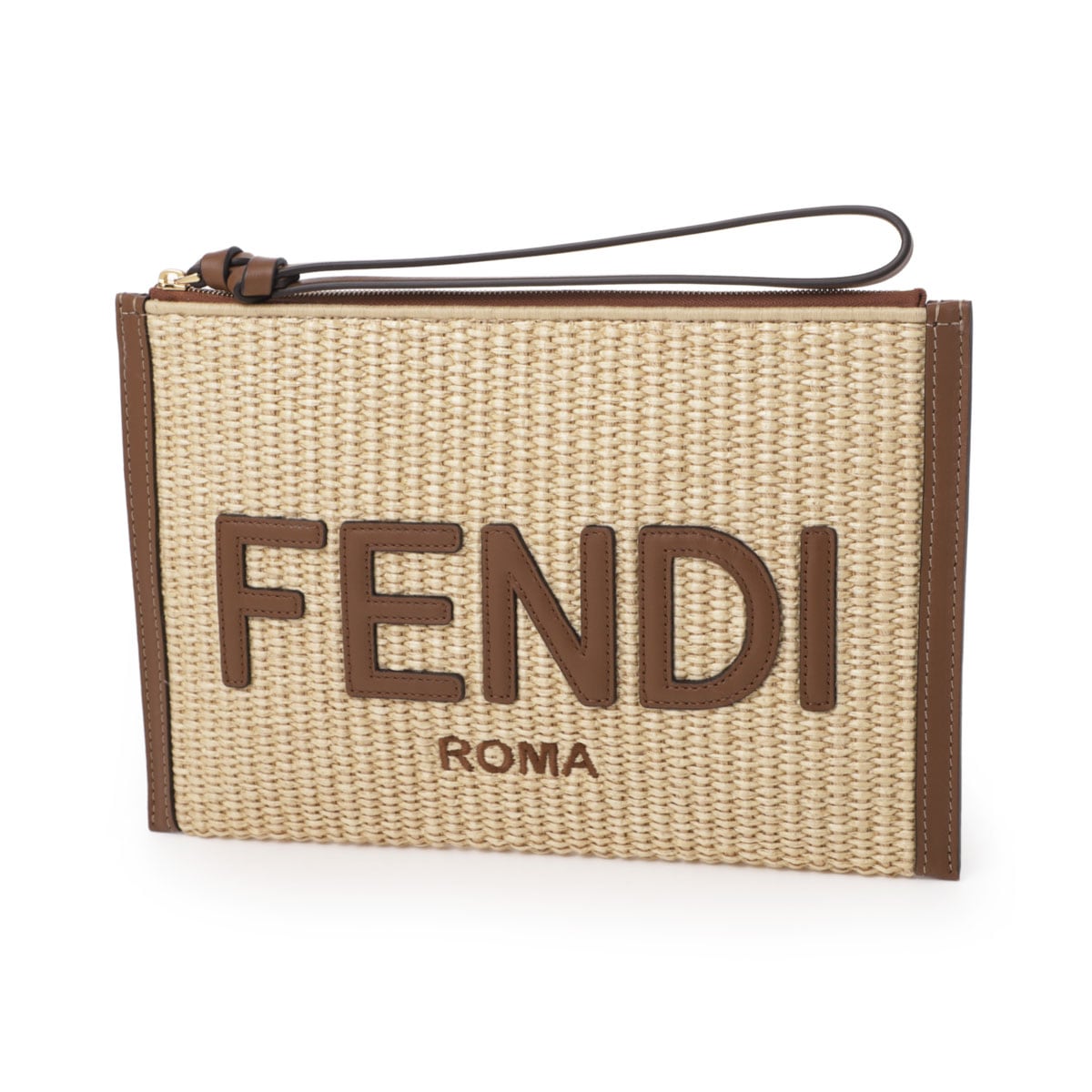 FENDI フェンディ スカート フレア 総柄 金ボタン 40 L