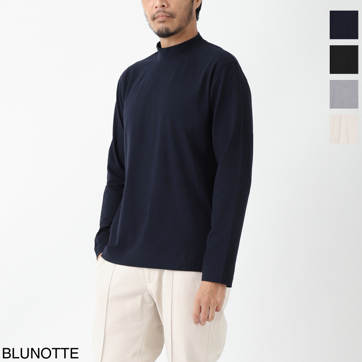 CIRCOLO 1901 モックネックカットソー cn4475 CIRCOLO 1901 チルコロ モックネックカットソー メンズ | メンズ