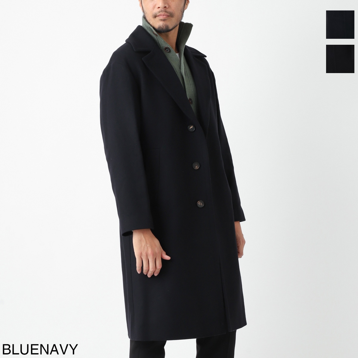 HEVO イーヴォ シングル ベルテッド コート OSTUNI 48 Hevo イーヴォ [秋冬] ウールナイロン シングルベルテッドコート
