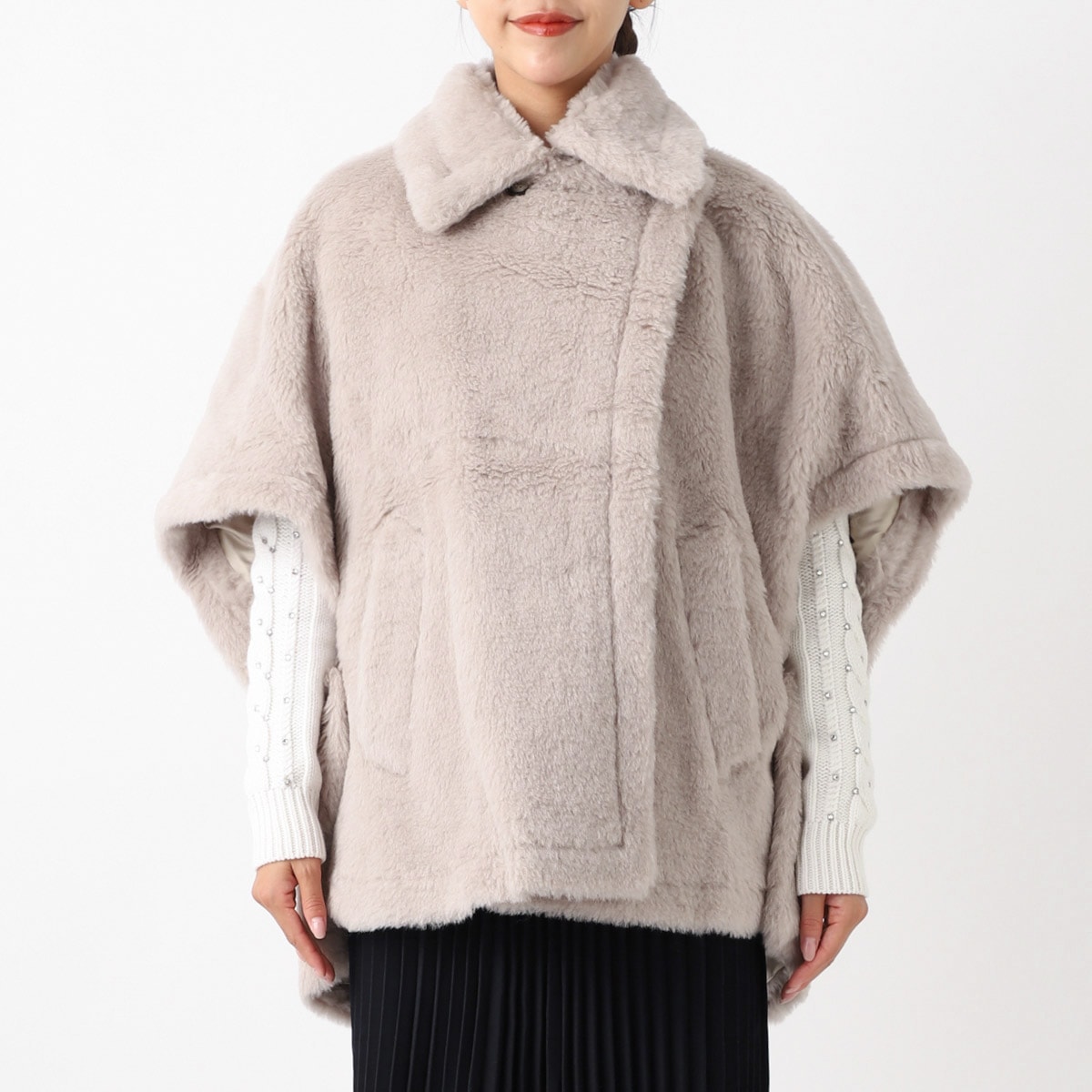 Max Mara マックスマーラ ケープ/ポンチョ/TEBE1 テベ テディベア