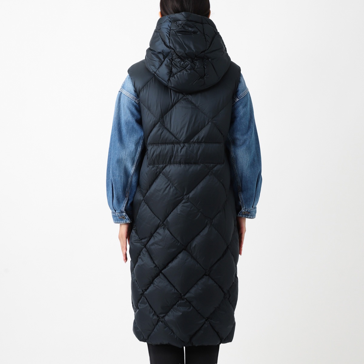 MAX MARA THE CUBE マックスマーラ ザ・キューブ ダウンベスト/TREGIL トレジル ロング丈 ベルト付き【大きいサイズあり】 レディース