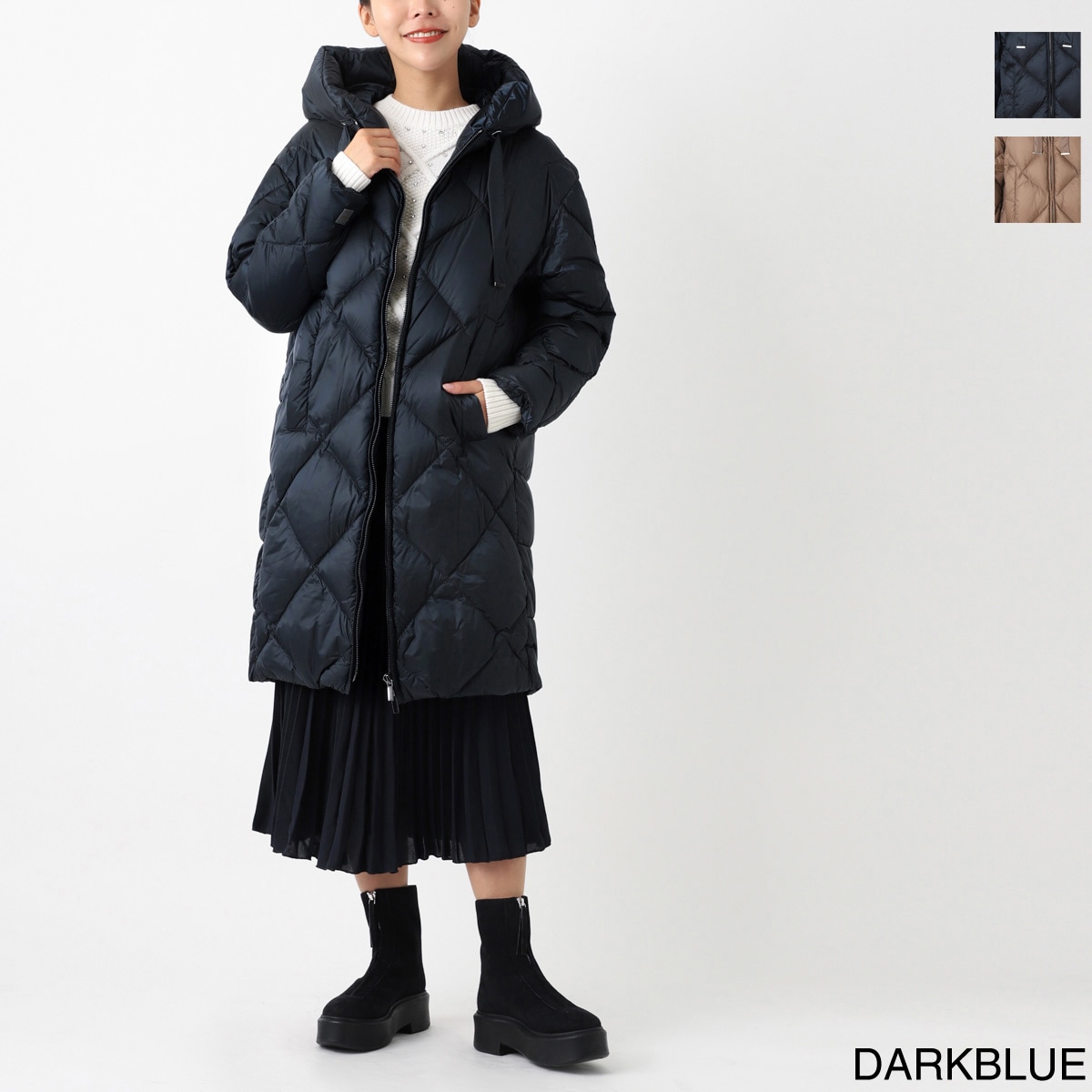 マックスマーラ Max Mara サイズ40 M ライトグリーン×ベージュ×マルチ レディース スパンコール ワンピース グリーンGO] テクニカル キャンバス フーデット ジレ, caramel | Max Mara