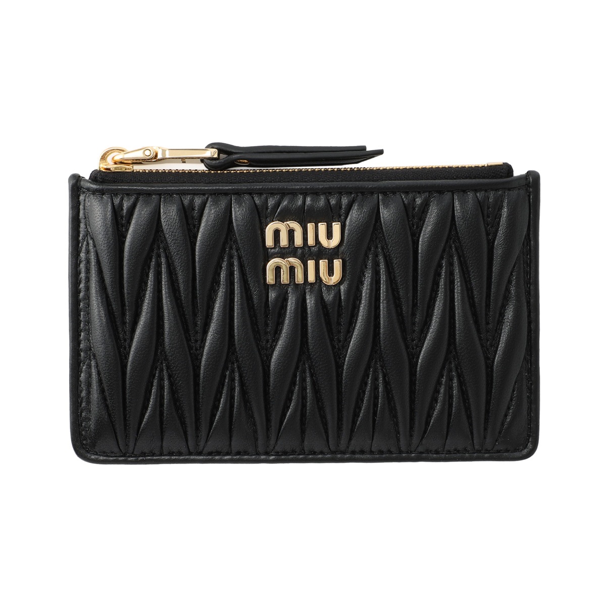 MIU MIU ブラック キルティング長財布チェーンウォレットクラッチバッグ MIU MIU ブラック キルティング長財布チェーンウォレット