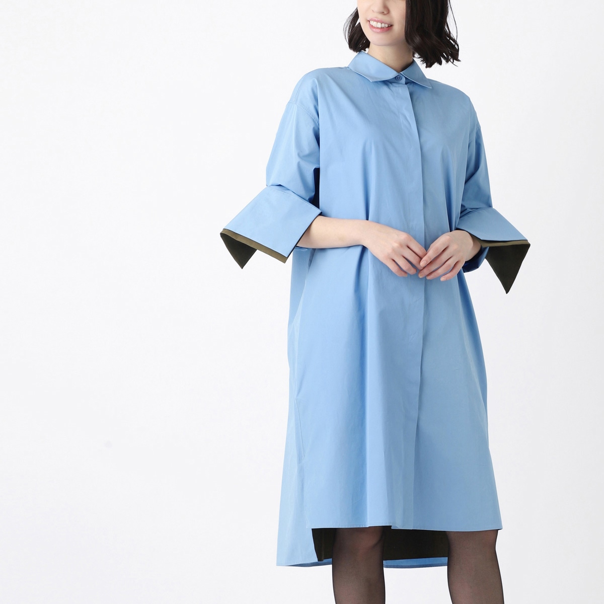 【アウトレット】LOEWE ロエベ シャツドレス/シャツワンピース/TURN-UP SHIRT DRESS レディース