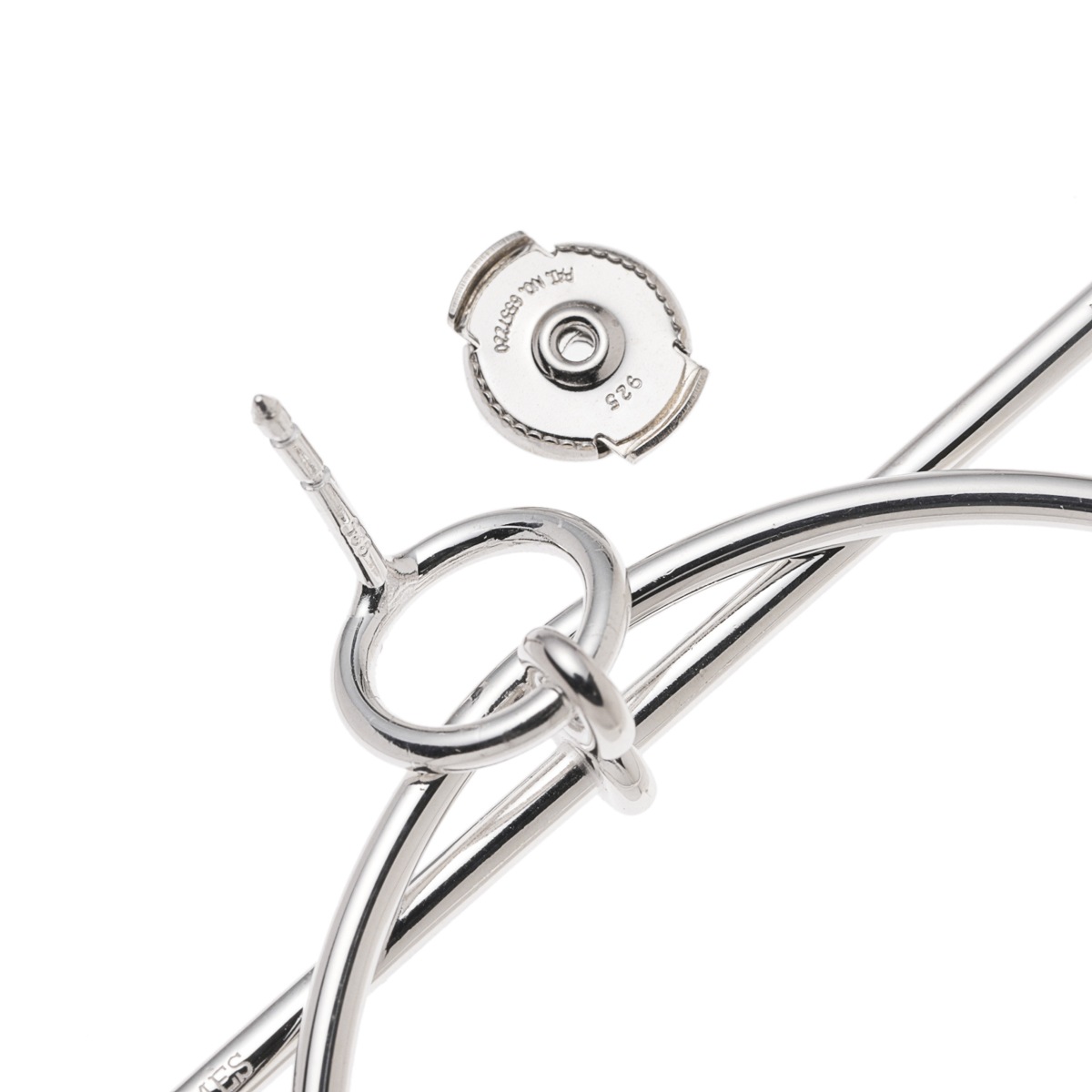 HERMES エルメス ピアス/LOOP MM レディース