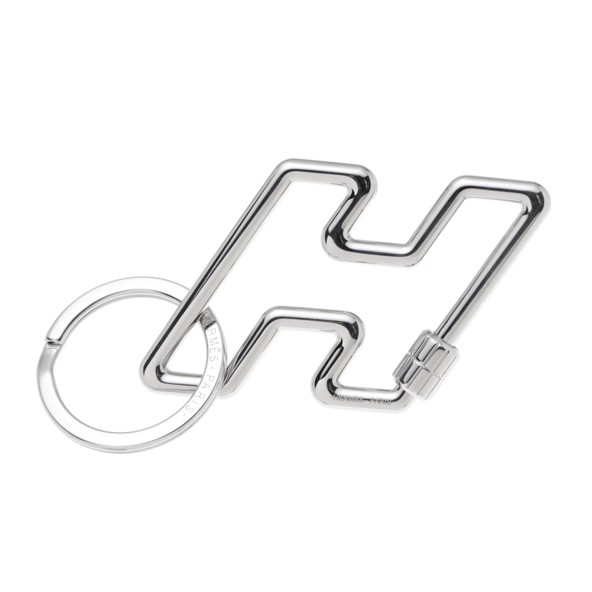 新品未使用　HERMES エルメス　Hトゥ・スピード　シルバー　キーリング HERMES エルメス キーリング/バッグチャームシルバー/H TOO