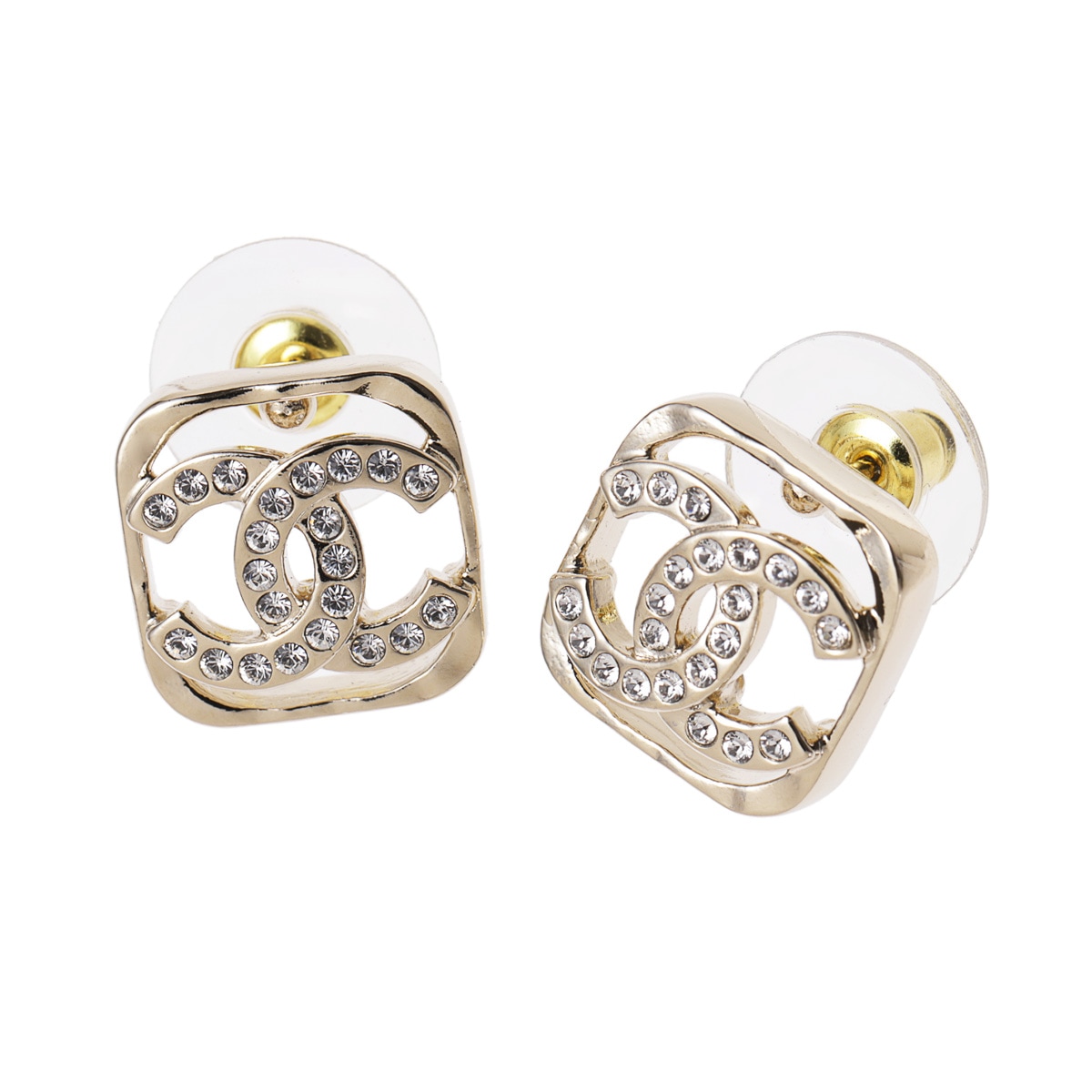 CHANELピアス！！ シャネル CHANEL CHANEL ピアス ABE100 Y02003 ラインストーン