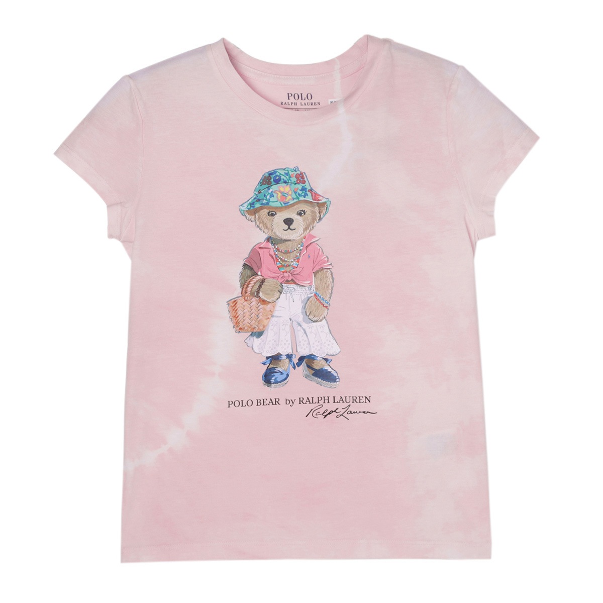 POLO RALPH LAUREN ポロラルフローレン クルーネックTシャツ/KIDS キッズ ガールズ/SHORT-SLEEVE COTTON JERSEY NOVELTY BEAR GRAPHIC T-SHIRT - TIEDYE レディース