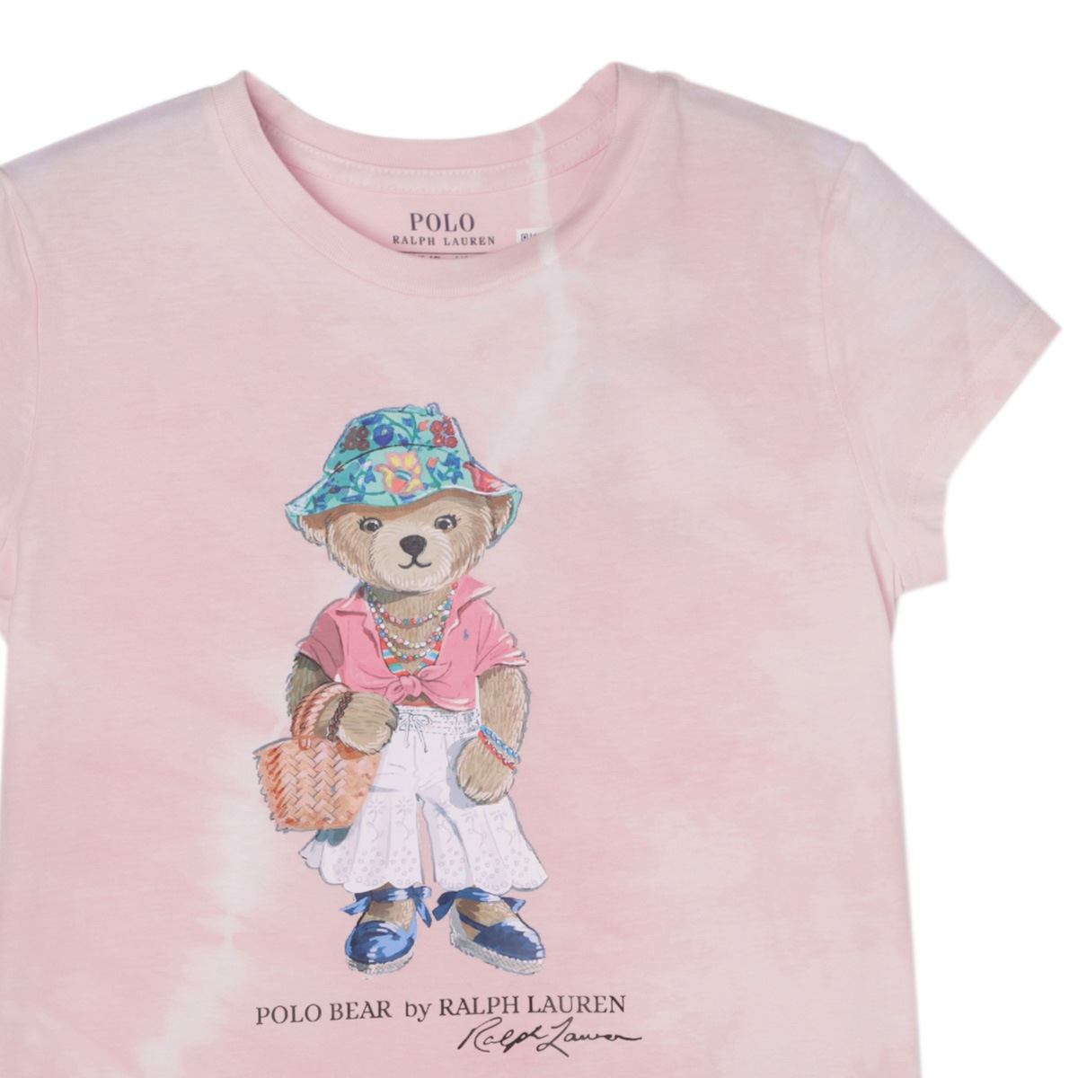 POLO RALPH LAUREN ポロラルフローレン クルーネックTシャツ/KIDS キッズ ガールズ/SHORT-SLEEVE COTTON JERSEY NOVELTY BEAR GRAPHIC T-SHIRT - TIEDYE レディース