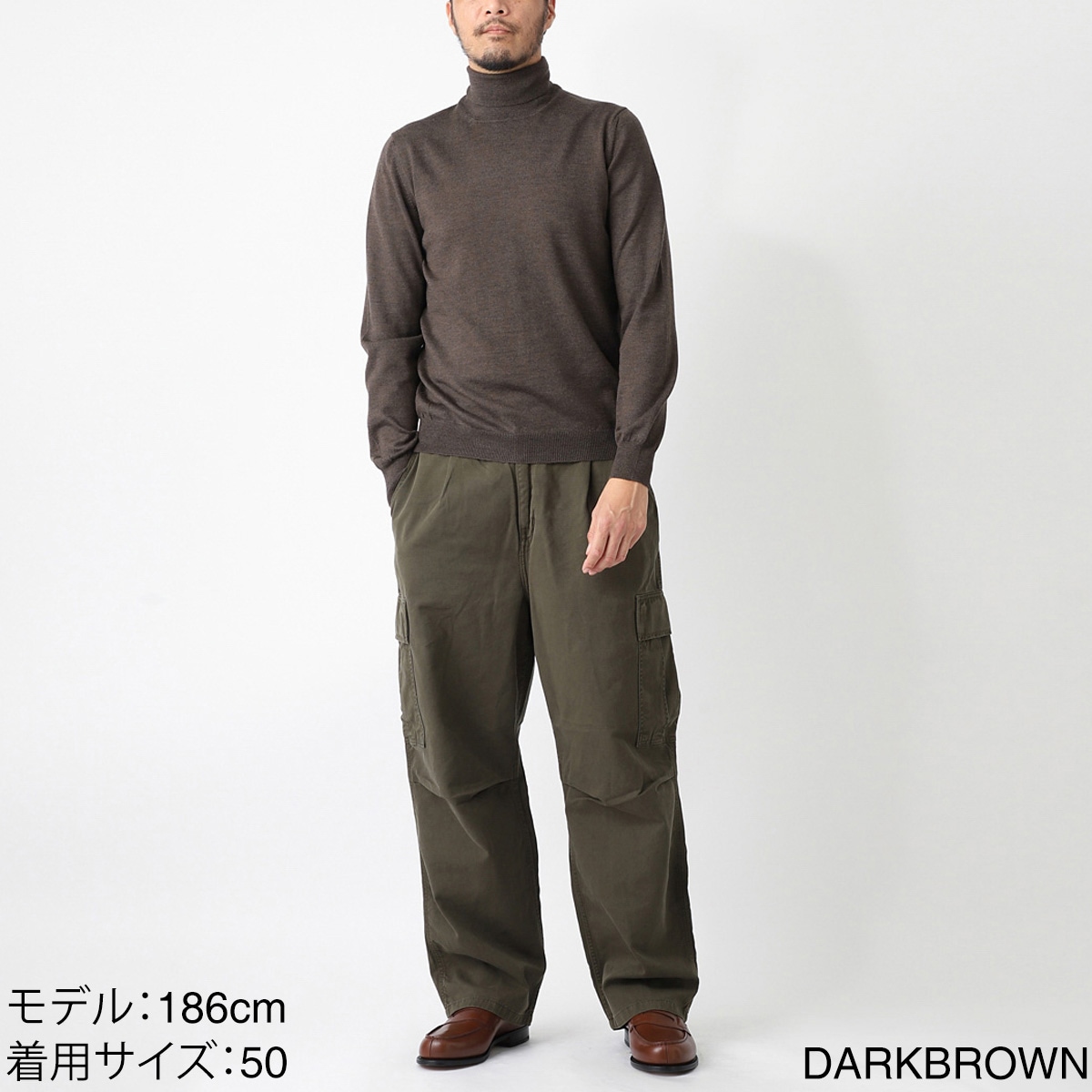 Gran Sasso グランサッソ タートルネックニット/CICLISTA M/L【大きい