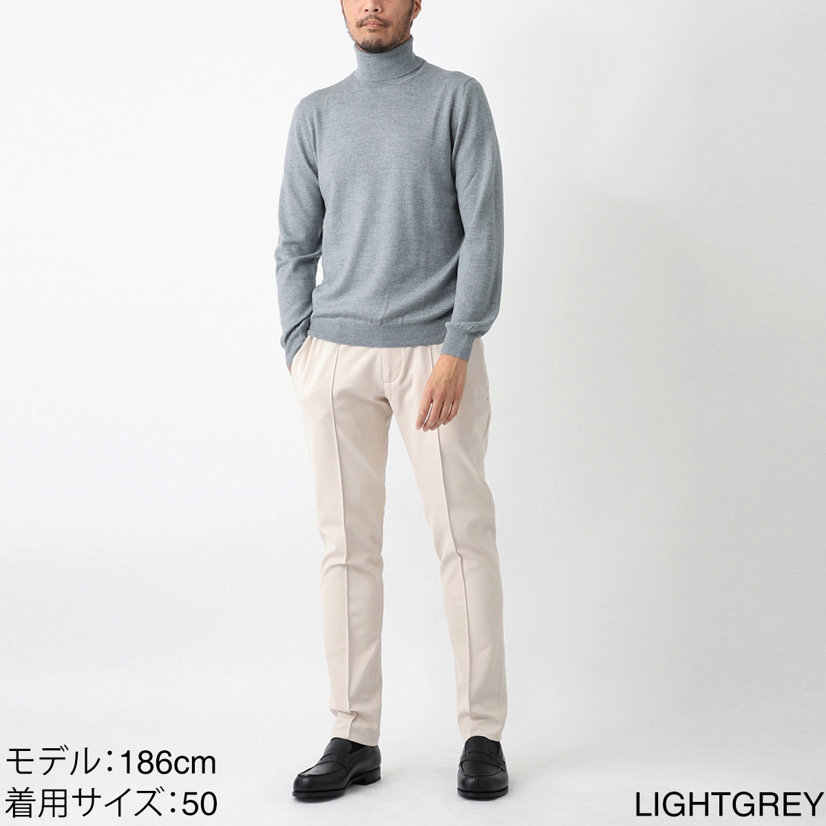 Gran Sasso グランサッソ タートルネックニット/CICLISTA M/L【大きい