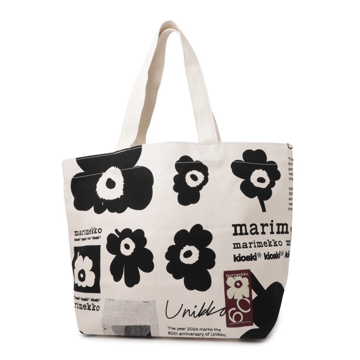 み*ん様 マリメッコ marimekko Kioski トートバッグ　新品未使用 marimekko トートバッグ 「ノベルティ付」Unikko / 「kioski