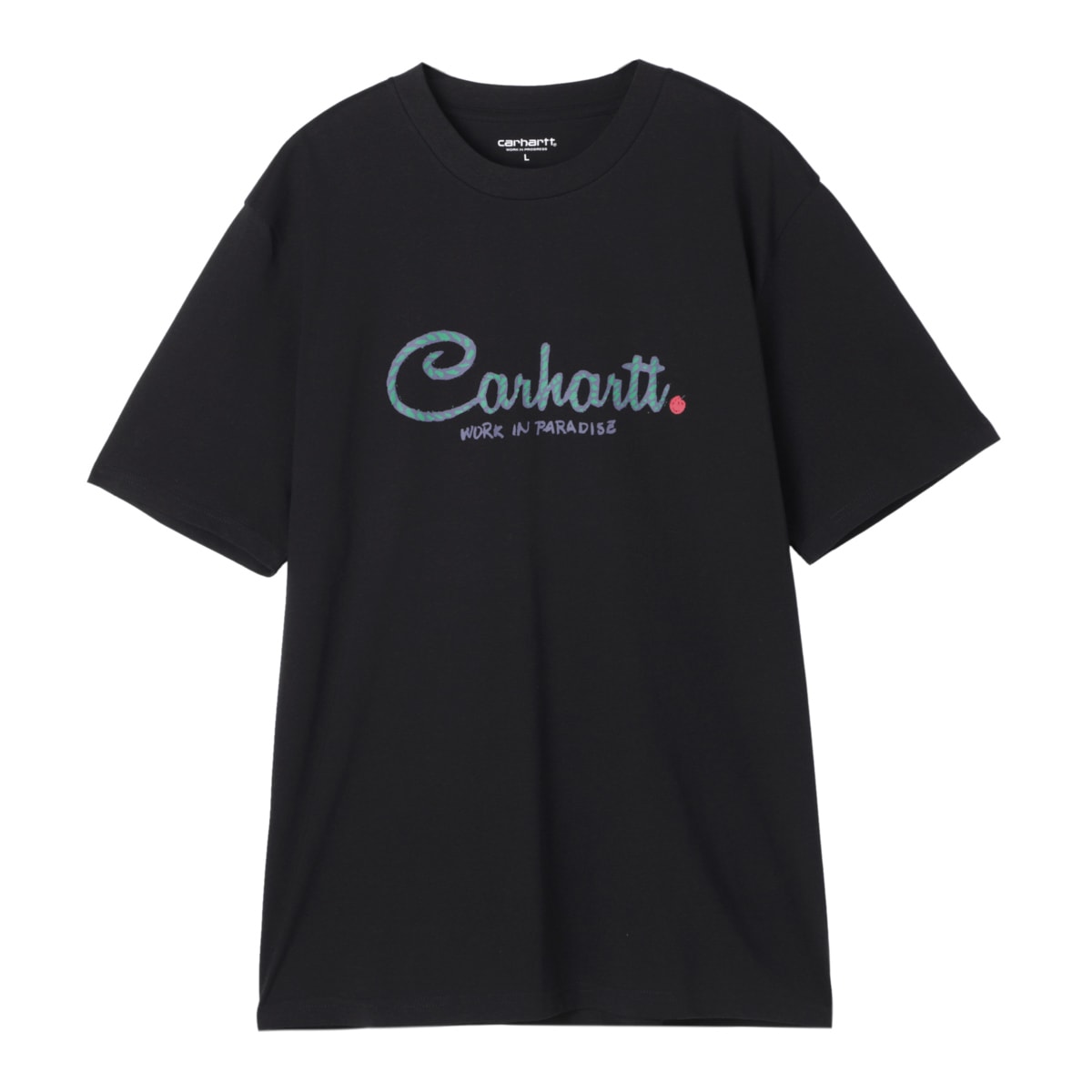【ネコポス対応(1点まで)】【アウトレット】【ラスト1点】Carhartt WIP カーハート ワークインプログレス クルーネックTシャツ/S/S PARADISE SCRIPT T-SHIRT メンズ