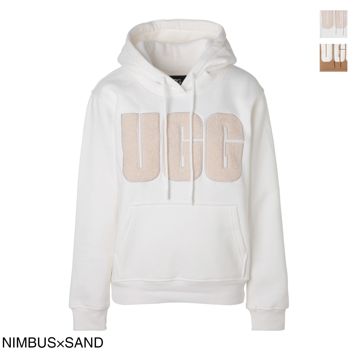 UGG Australia アグオーストラリア パーカ/フーディ/REY UGGFLUFF LOGO HOODIE レディース