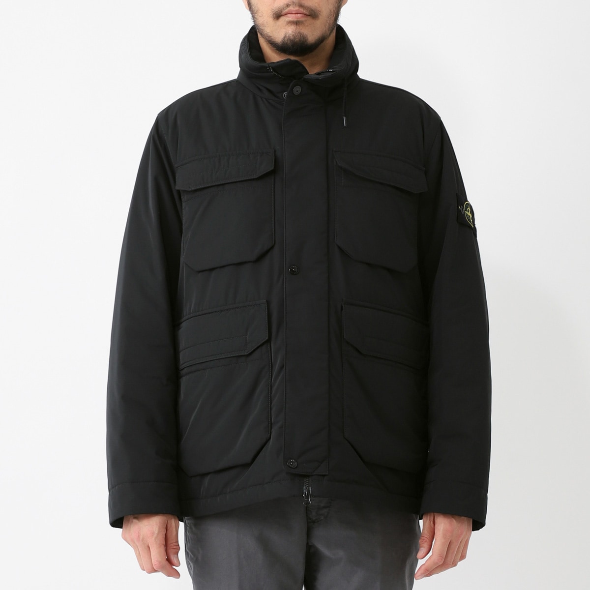 STONE ISLAND ストーンアイランド フード付き 中綿入りブルゾン/43626